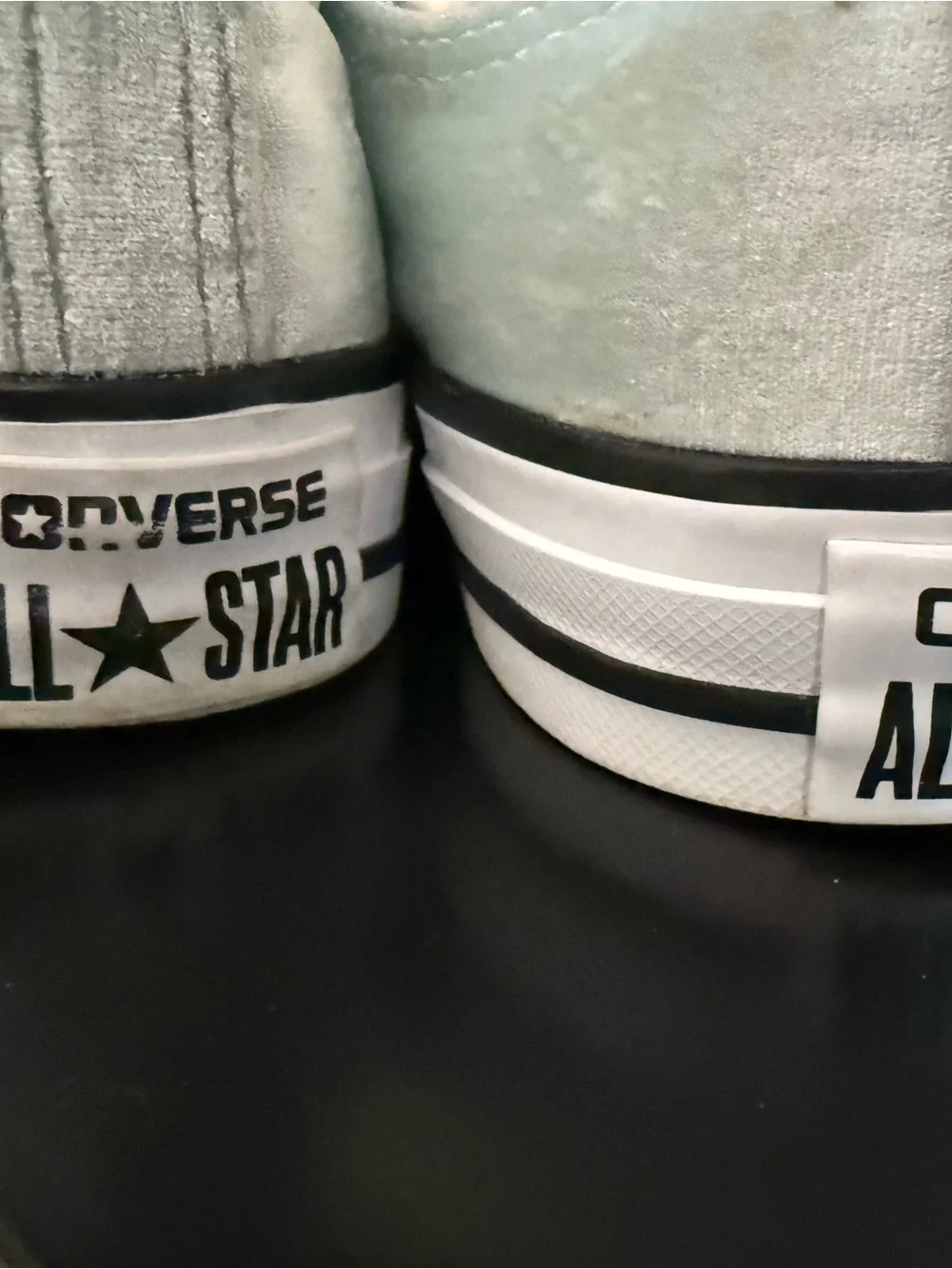 Converse Chuck Taylor All Star Velvet Low Top Sneakers | Mint Aqua | Women’s 8 - Picture 3 of 6